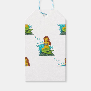 Étiquettes-cadeau emoji mermaid