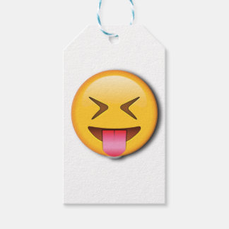 Étiquettes-cadeau Emoji social drôle