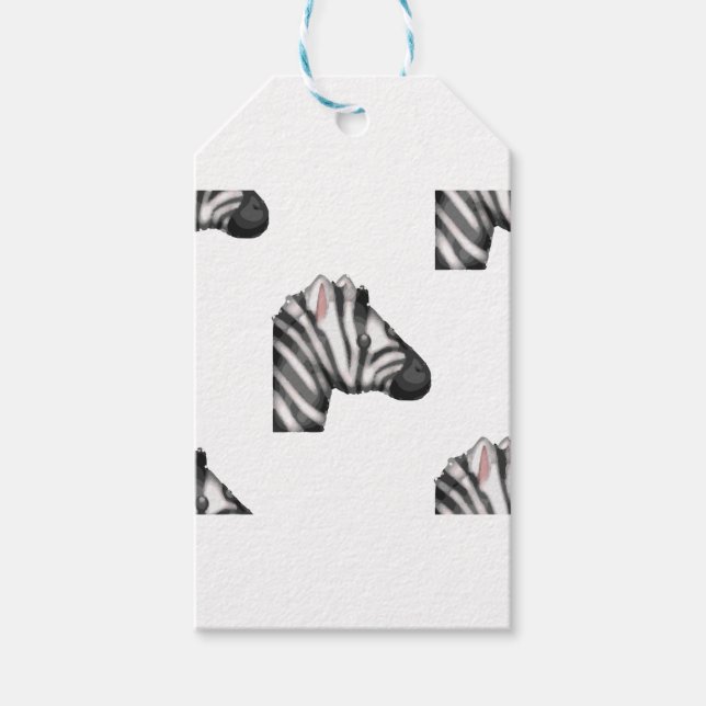 Étiquettes-cadeau emoji zebra (Devant)