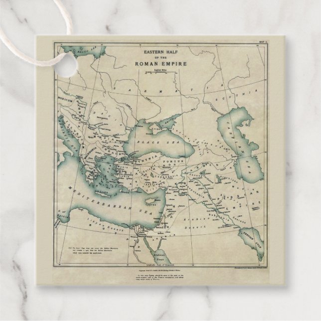 Étiquettes Cadeau Empire romain de l'Est (Devant)