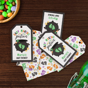 Étiquettes-cadeau Empreinte Verte Sorcière Cauldron Baby Fabriquant