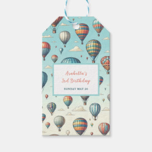 Étiquettes-cadeau En haut, en haut et en loin ! Ballons Whimsical à