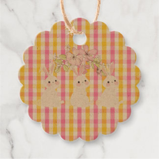 Étiquettes Cadeau En vichy du printemps