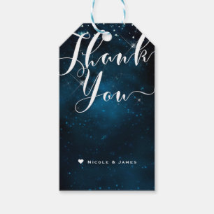 Étiquettes-cadeau Enchanté sous les étoiles Starry Sky MERCI