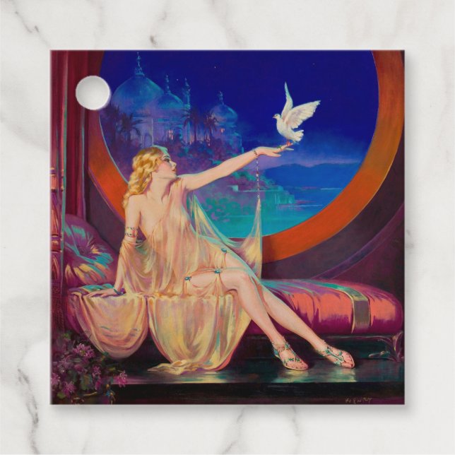 Étiquettes Cadeau Enchantement Arabian Haseki Sultans Princesse 1925 (Devant)