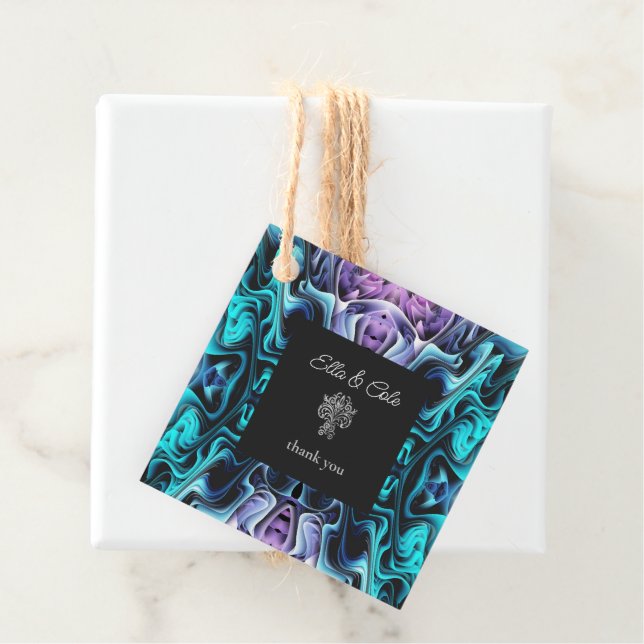 Étiquettes Cadeau Enchantement coloré (En situation)