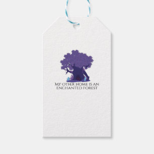 Étiquettes-cadeau Encre Whimsigoth – Forêts Mystiques, Lunes & Magie