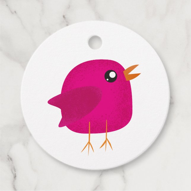 Étiquettes Cadeau Enfants mignonette birdy (Devant)