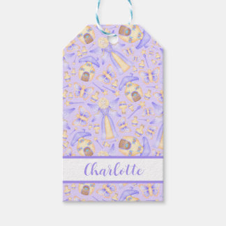 Étiquettes-cadeau Enfants mignonnes Violet Fairy Anniversaire