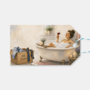 Étiquettes-cadeau Enfin libre - Cadeau de divorce heureux