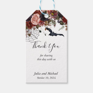 Étiquettes-cadeau Enregistrer la date Halloween Mariage de automne a