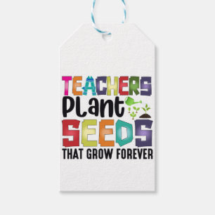 Étiquettes-cadeau Enseignants Graines Plantes Qui Croissent Pour Tou