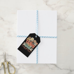 Étiquettes-cadeau Enseigner Amour Inspirer Rétro Rentree Scolaire