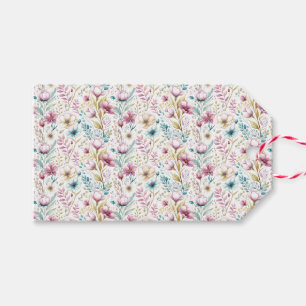 Étiquettes-cadeau Ensemble de papier d'emballage Jardin Floral de Pâ