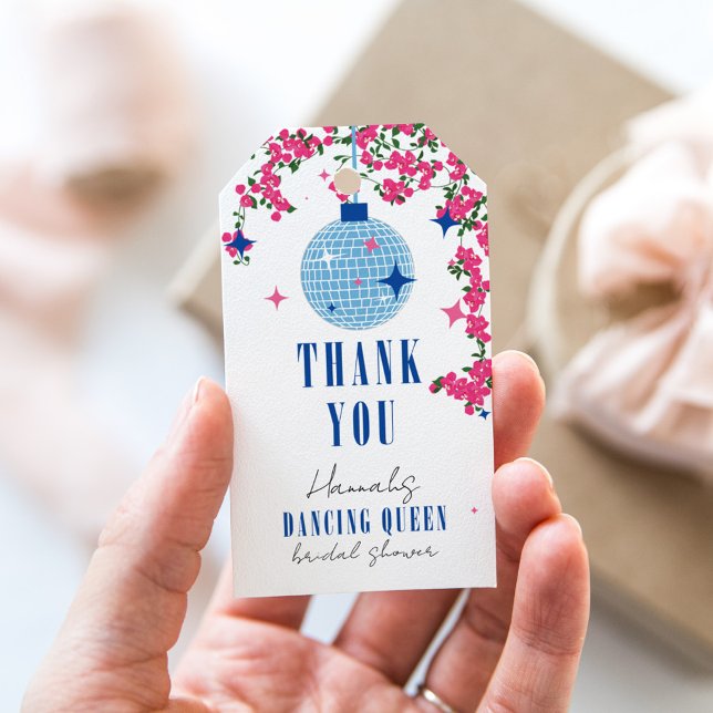 Étiquettes-cadeau enterrement de vie de jeune fille musical de Santo (Créateur téléchargé)