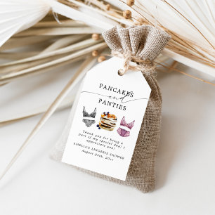 Étiquettes-cadeau Enterrement de vie de jeune fille Pancakes & Culot