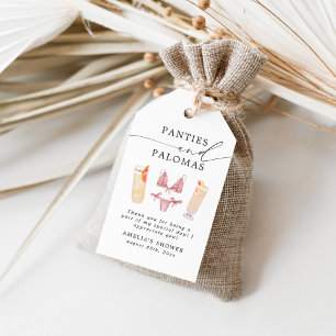 Étiquettes-cadeau Enterrement de vie de jeune fille : sous-vêtements