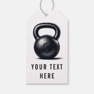 Étiquettes-cadeau Entraînement personnel de fitness Kettlebell 