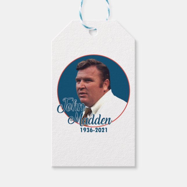 Étiquettes-cadeau Entraîneur John Madden (Devant)