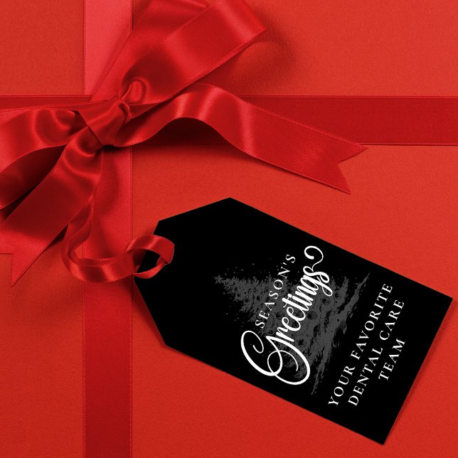 Étiquettes-cadeau Entreprise customisée Professionnel Noël d'affaire (Créateur téléchargé)