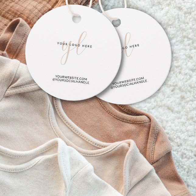 Étiquettes Cadeau Entreprise d'emballage de logo pour petites entrep (Créateur téléchargé)