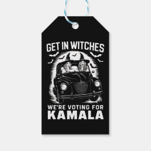 Étiquettes-cadeau Entrez Sorcières Nous votons pour Kamala Halloween