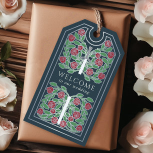 Étiquettes-cadeau Épée Royale Médiévale Argentée Grise pour Mariage