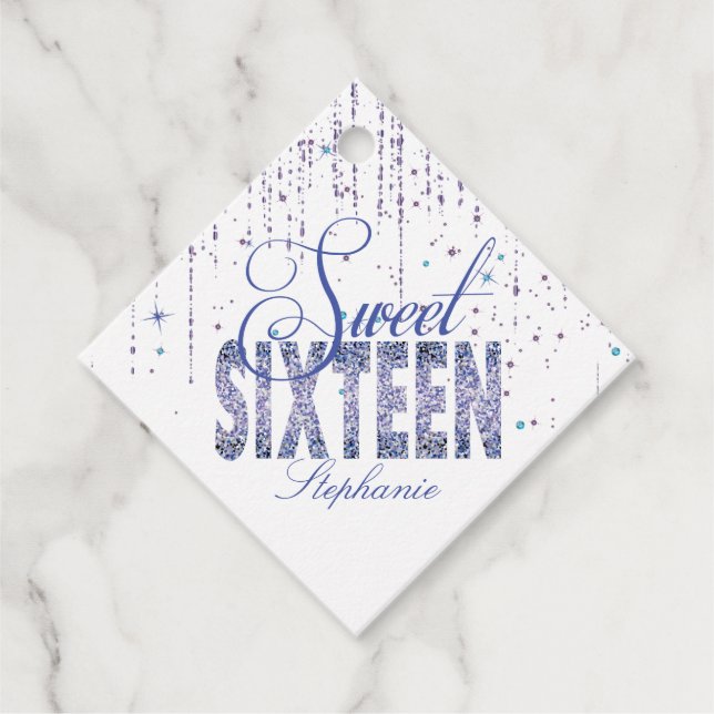 Étiquettes Cadeau Épersion violette, douce 16 (Devant)