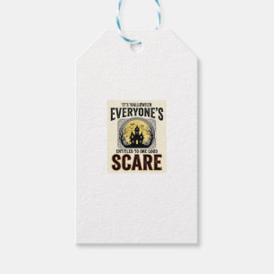 Étiquettes-cadeau Épouvante Halloween Tout le monde est Entitled Épo