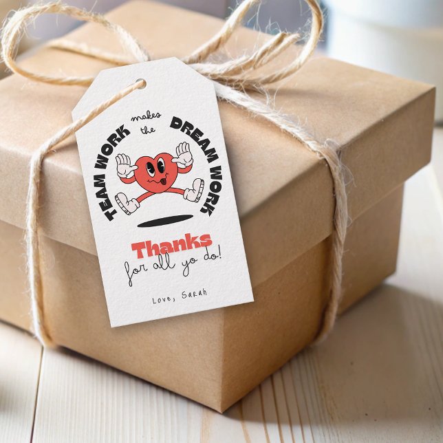 Étiquettes-cadeau Équipe d'entreprise amusante Employé Collleague Me (Fun Business Team Employee Colleague Thank You Gift Tags)