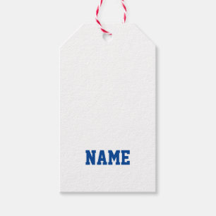 Étiquettes-cadeau Équipe sportive Couleurs de l'école NOM entraîneur