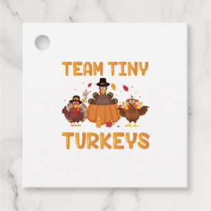 Étiquettes Cadeau Équipe Tiny Turkeys Cute Thanksgiving Day Nicu Nur