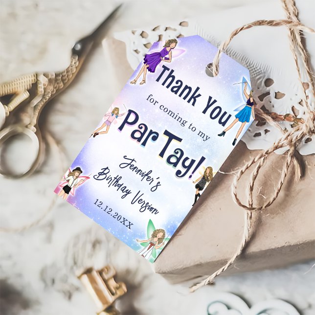 Étiquettes-cadeau Eras Anniversaire Merci (Créateur téléchargé)