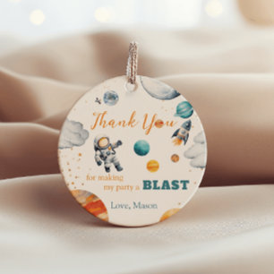 Étiquettes Cadeau Espace Explorer Anniversaire Favoriser les étiquet