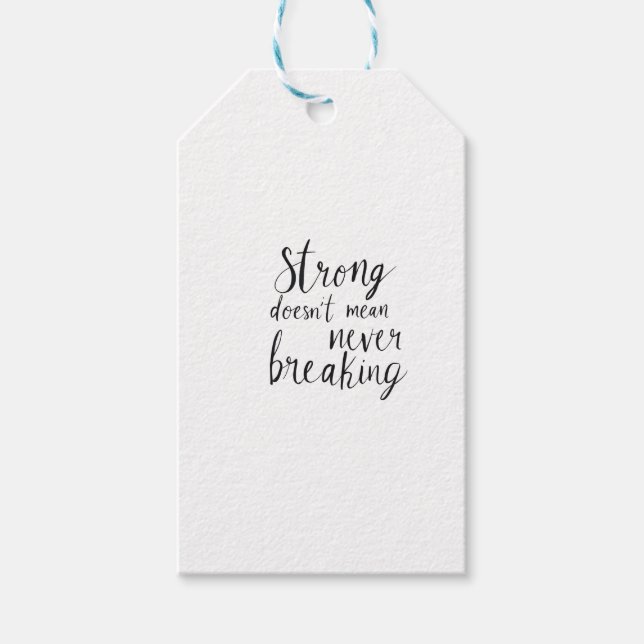 Étiquettes-cadeau Esprit indestructible (Devant)