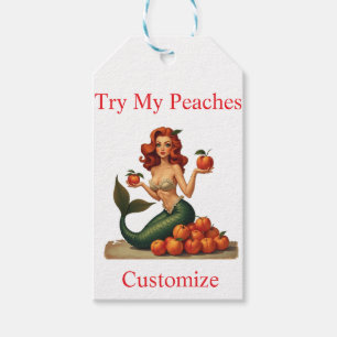 Étiquettes-cadeau Essayez Mes Pêches Mermaid Thunder_Cove