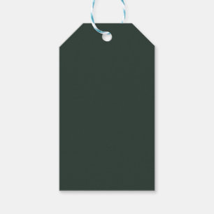 Étiquettes-cadeau Essex Green Solid Color