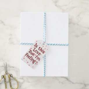 Étiquettes-cadeau Est-ce cet amour que je ressens ? Étiquette-cadeau