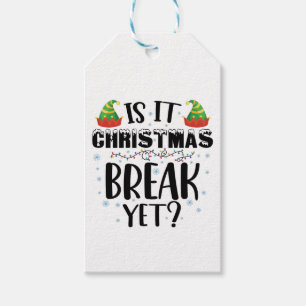 Étiquettes-cadeau Est-ce déjà les vacances de Noël Drôle de professe