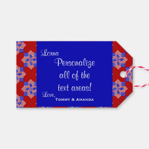 Étiquettes-cadeau États-Unis Drapeau-Teabag pliage s9r-GIFT TAGS
