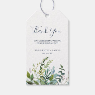 Étiquettes-cadeau Eté verdure Merci Favoriser