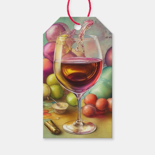 Étiquettes-cadeau Etiqueta original para botella de vino (Devant)