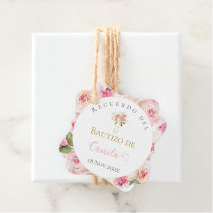 Étiquettes Cadeau Etiqueta para recuerdos de Bautizo