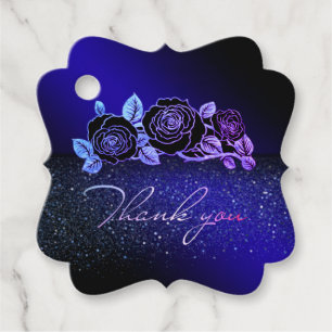 Étiquettes Cadeau Etiquetas para recuerdos multicolor con flores