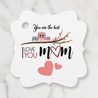 Étiquettes Cadeau Etiquetas para recuerdos para mamá "Mother's Day"