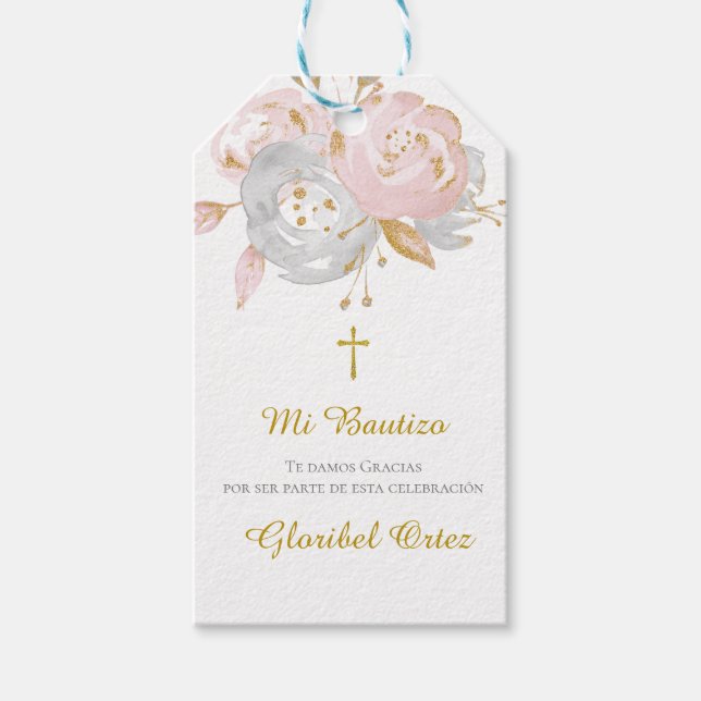 Étiquettes-cadeau Etiquetas personalizadas de Confirmación (Devant)