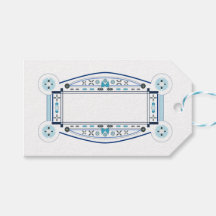 Etiquette cadeau de style Art Déco