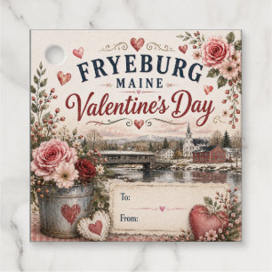 Étiquettes Cadeau Étiquettes-cadeaux de la Saint-Valentin en forme d
