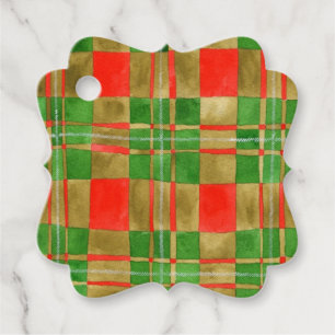 Étiquettes Cadeau ÉTIQUETTES-CADEAUX Fancy MAC GREGOR TARTAN