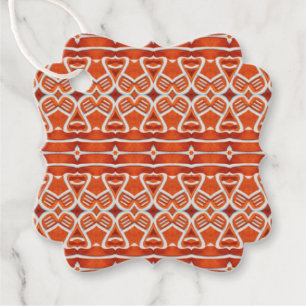 ÉTIQUETTES CADEAU ÉTIQUETTES-CADEAUX FANCY SQUARE POUR PAIN D'ÉPICE